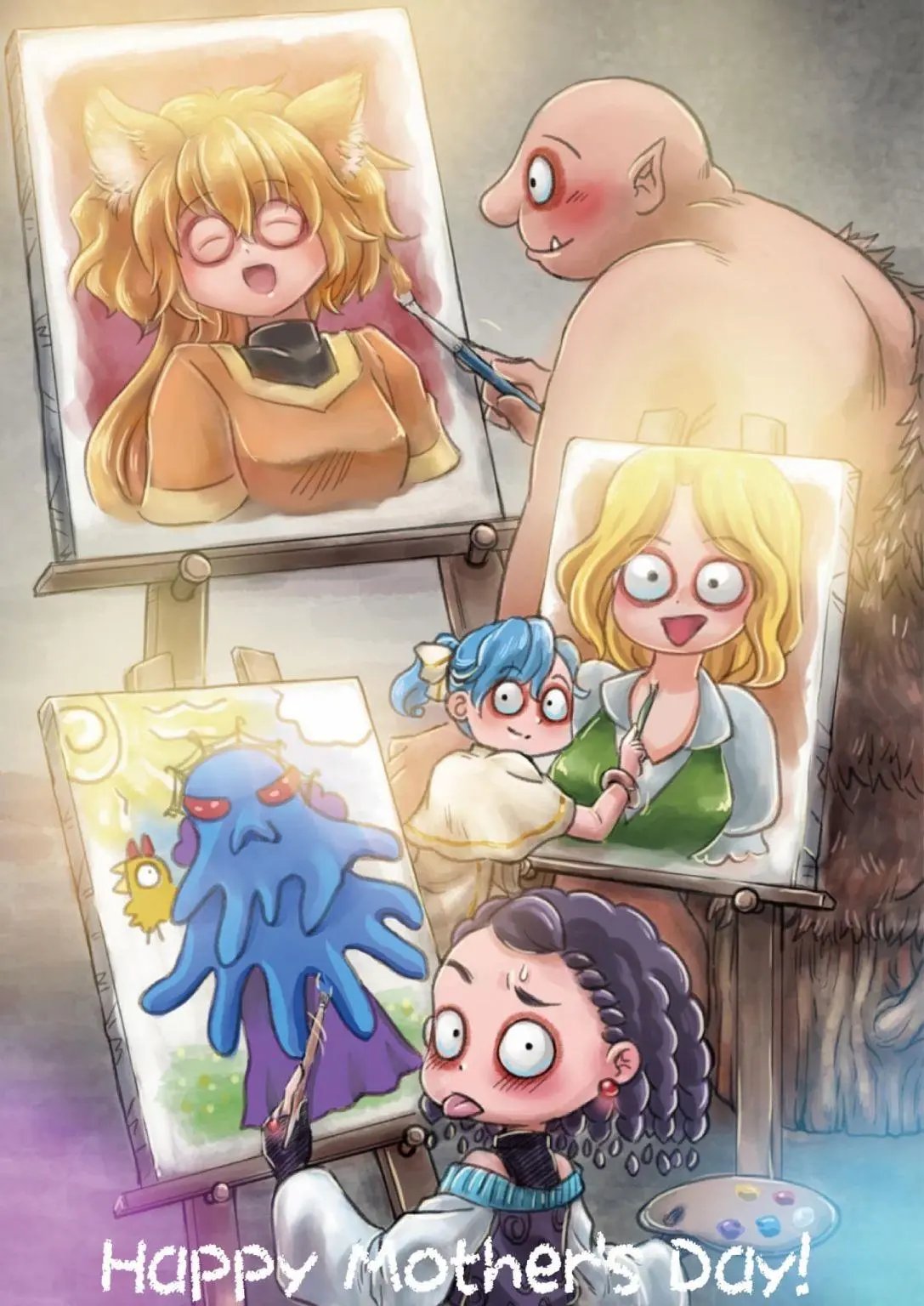 给世界上最好的妈妈!