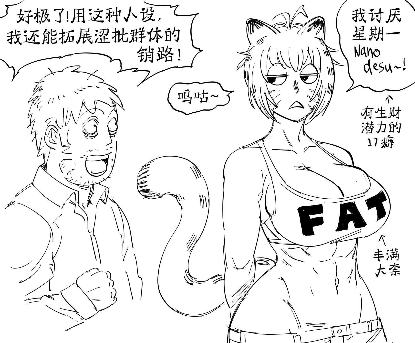 本地的男人获取猫娘